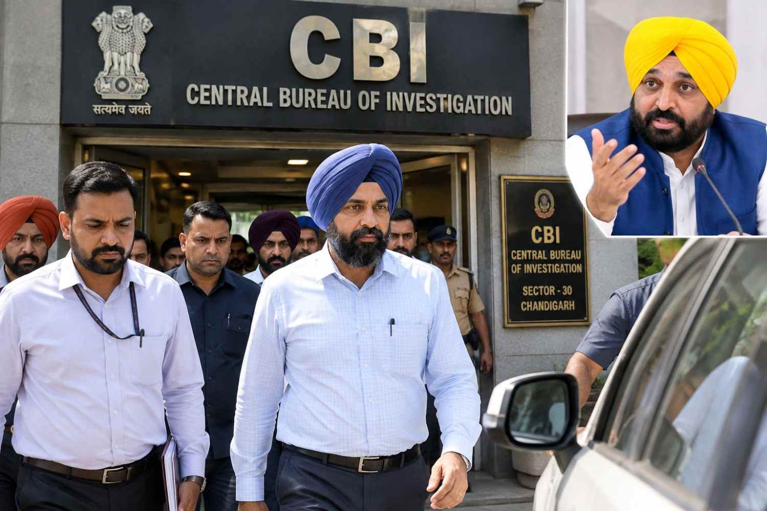 ਮੁੱਖ ਮੰਤਰੀ ਭਗਵੰਤ ਮਾਨ ਦੇ OSD ਰਾਜਬੀਰ ਸਿੰਘ ਘੁੰਮਣ CBI ਸਾਹਮਣੇ ਪੇਸ਼, ਕਥਿਤ ਭ੍ਰਿਸ਼ਟਾਚਾਰ ਮਾਮਲੇ ਵਿੱਚ ਛੇ ਘੰਟੇ ਪੁੱਛਗਿੱਛ
