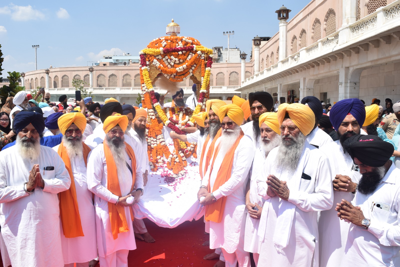 ਸ੍ਰੀ ਗੁਰੂ ਤੇਗ ਬਹਾਦਰ ਸਾਹਿਬ ਦੇ ਪ੍ਰਕਾਸ਼ ਪੁਰਬ ਮੌਕੇ ਸ੍ਰੀ ਅਕਾਲ ਤਖ਼ਤ ਸਾਹਿਬ ਤੋਂ ਸਜਾਇਆ ਨਗਰ ਕੀਰਤਨ