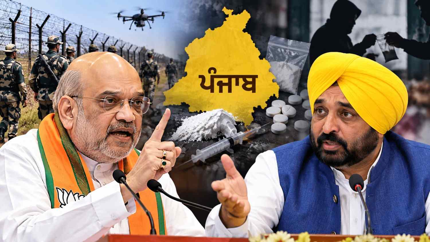ਨਸ਼ਿਆਂ ਦੇ ਮੁੱਦੇ ’ਤੇ ਅਮਿਤ ਸ਼ਾਹ ਤੇ ਭਗਵੰਤ ਮਾਨ ਵਿਚਾਲੇ ਤਿੱਖੀ ਬਿਆਨਬਾਜ਼ੀ, CBI ਜਾਂਚ ਨੂੰ ਲੈ ਕੇ ਵੀ ਵਧਿਆ ਸਿਆਸੀ ਟਕਰਾਅ