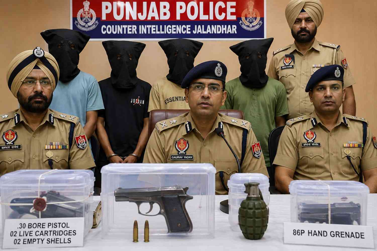 ਪੰਜਾਬ ਪੁਲਿਸ ਵੱਲੋਂ ਕਥਿਤ ISI-ਬੈਕਡ BKI ਮਾਡਿਊਲ ਦਾ ਪਰਦਾਫਾਸ਼