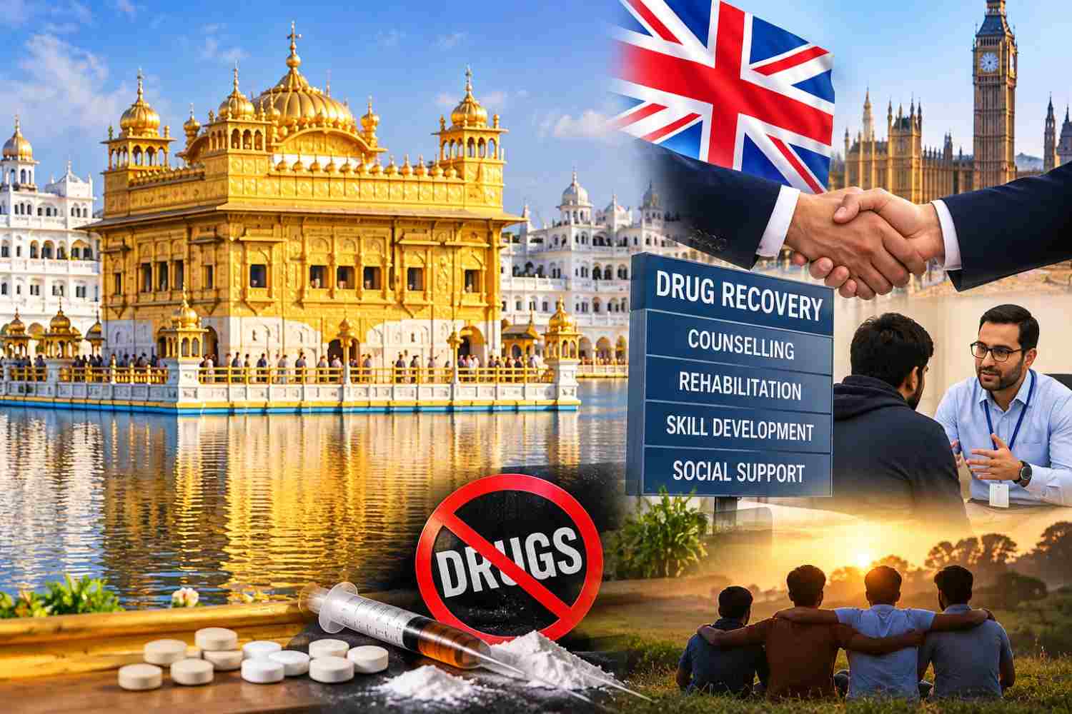 ਪੰਜਾਬ ਨੂੰ ਨਸ਼ਾ ਮੁਕਤ ਬਣਾਉਣ ਲਈ ਸ੍ਰੀ ਅਕਾਲ ਤਖ਼ਤ ਸਾਹਿਬ ਦੀ ਅੰਤਰਰਾਸ਼ਟਰੀ ਪਹਿਲ, ਬਰਤਾਨੀਆ ਦੇ ਰਿਕਵਰੀ ਨੈੱਟਵਰਕ ਤੋਂ ਲਈ ਜਾਵੇਗੀ ਮਦਦ