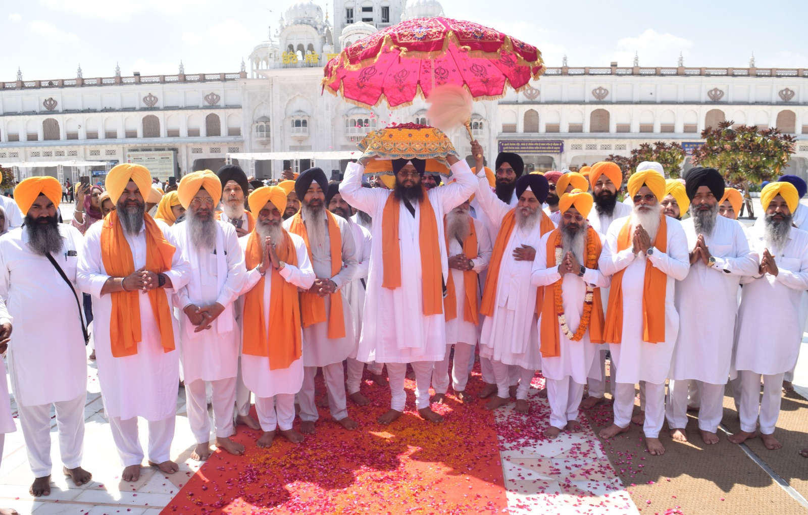 ਫੋਟੋ ਕੈਪਸ਼ਨ: ਨੌਵੇਂ ਪਾਤਸ਼ਾਹ ਸ੍ਰੀ ਗੁਰੂ ਤੇਗ ਬਹਾਦਰ ਸਾਹਿਬ ਜੀ ਦੇ ਪ੍ਰਕਾਸ਼ ਗੁਰਪੁਰਬ ਮੌਕੇ ਸ੍ਰੀ ਅਕਾਲ ਤਖ਼ਤ ਸਾਹਿਬ ਤੋਂ ਸਜਾਏ ਗਏ ਨਗਰ ਕੀਰਤਨ ਦਾ ਦ੍ਰਿਸ਼।