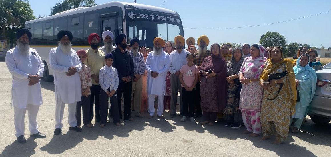 ਗੁਰਦੁਆਰਾ ਅਮਨ ਨਗਰ ਵੱਲੋਂ ਇੱਕ ਦਰਜਨ ਗੁਰਧਾਮਾਂ ਦੀ ਸੰਗਤਾਂ ਨੂੰ ਕਰਾਈ ਯਾਤਰਾ